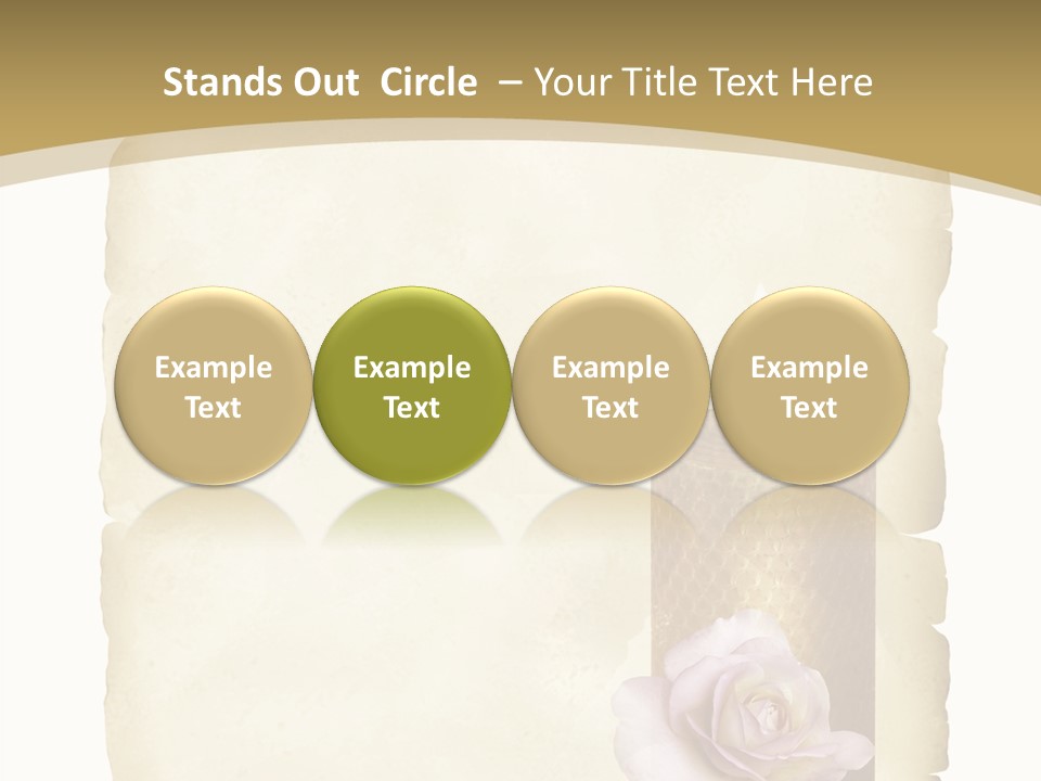 Brief Rose Trauer PowerPoint Template