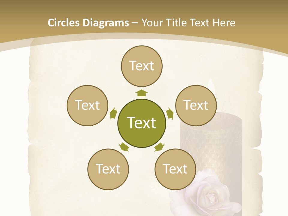 Brief Rose Trauer PowerPoint Template