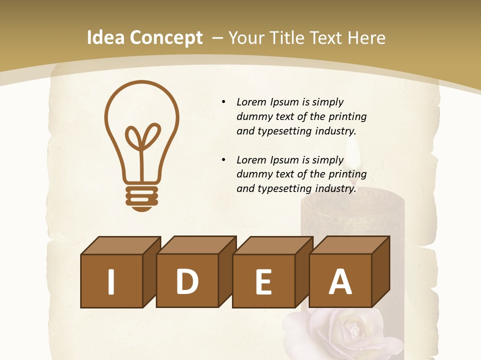 Brief Rose Trauer PowerPoint Template