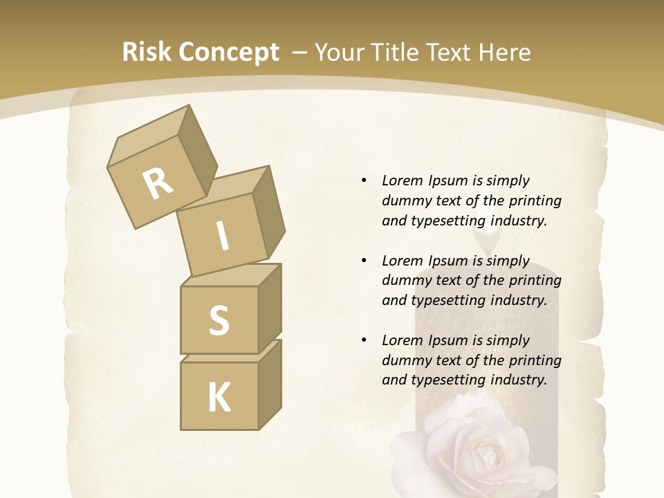 Brief Rose Trauer PowerPoint Template