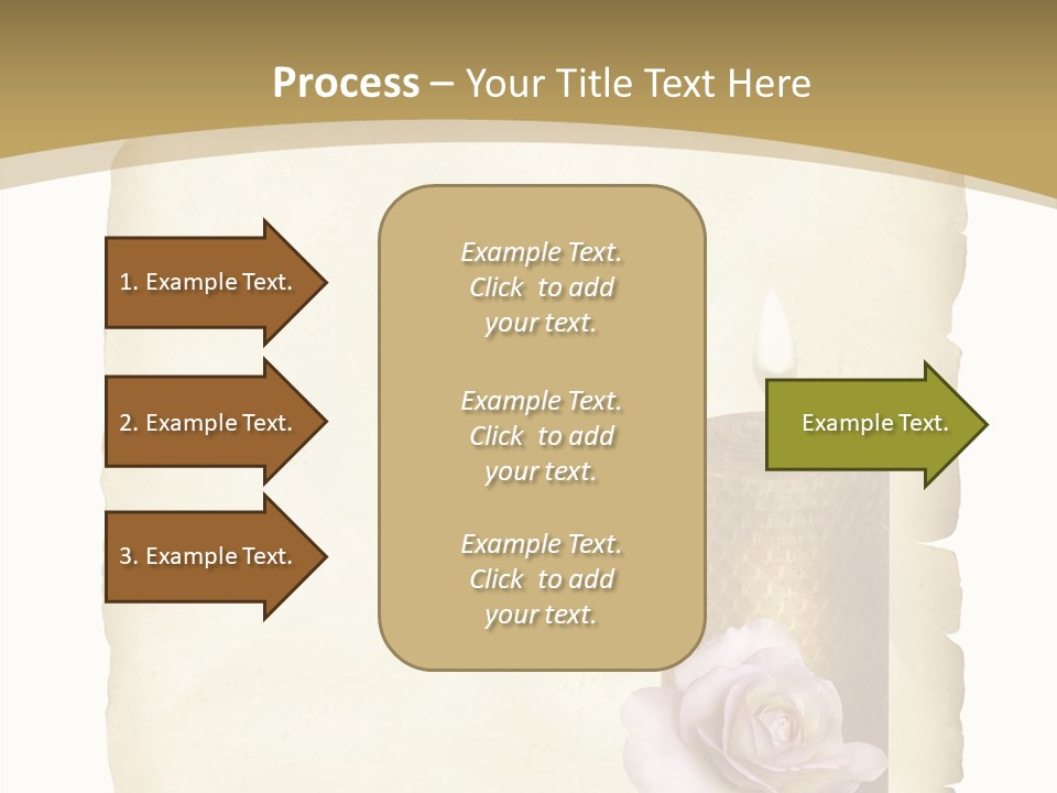 Brief Rose Trauer PowerPoint Template