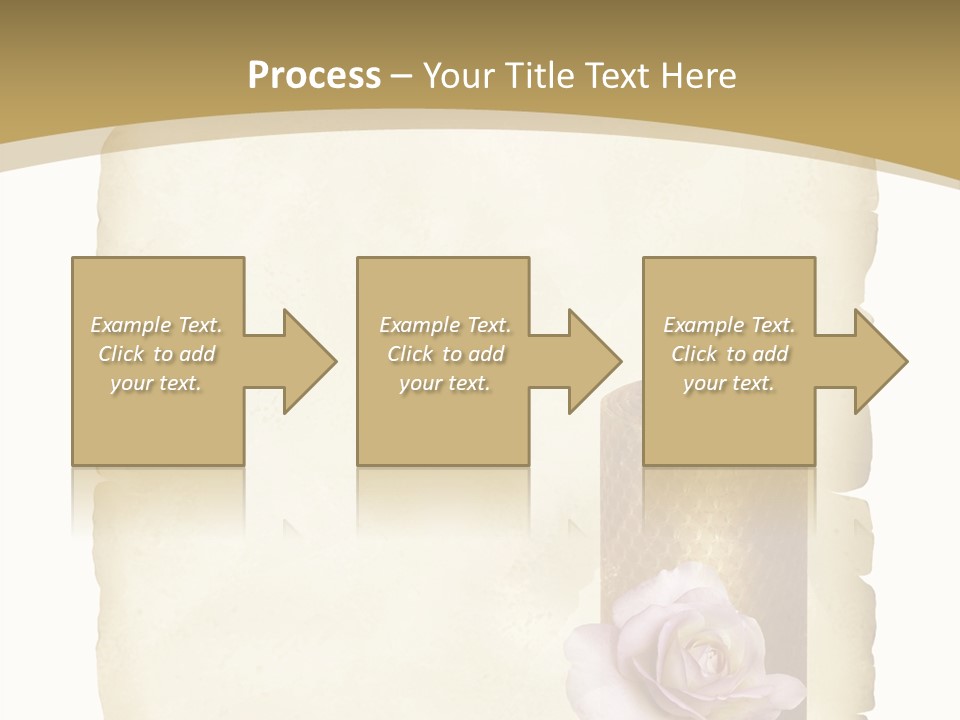 Brief Rose Trauer PowerPoint Template