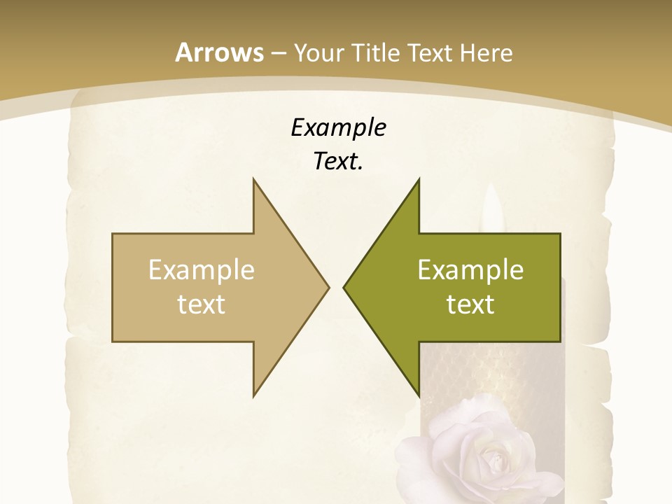 Brief Rose Trauer PowerPoint Template