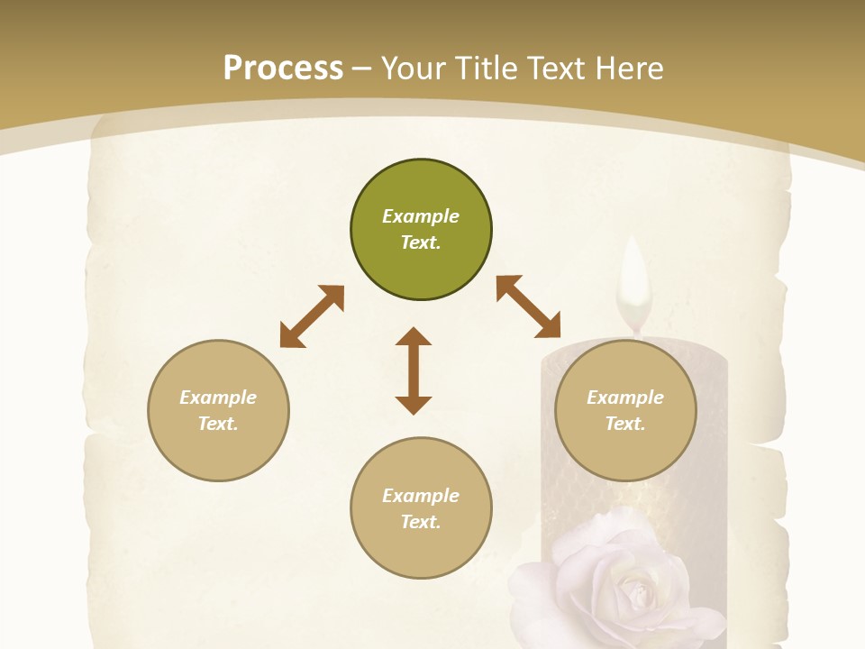 Brief Rose Trauer PowerPoint Template