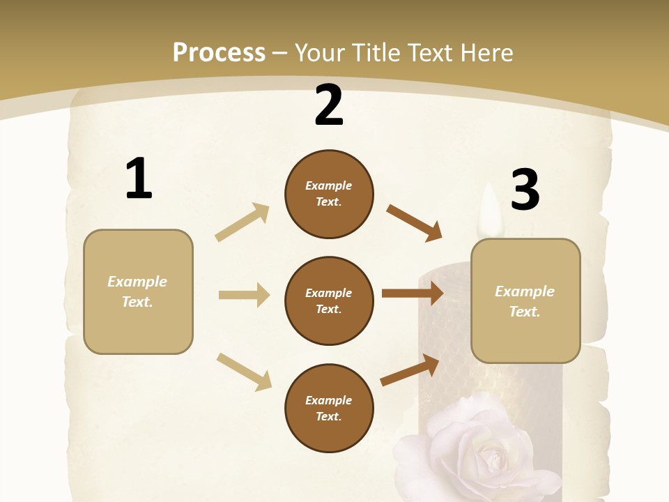 Brief Rose Trauer PowerPoint Template