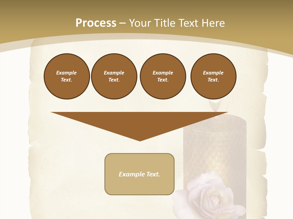 Brief Rose Trauer PowerPoint Template