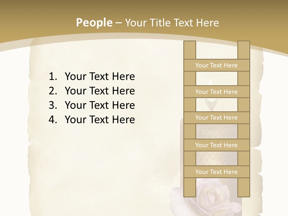 Brief Rose Trauer PowerPoint Template