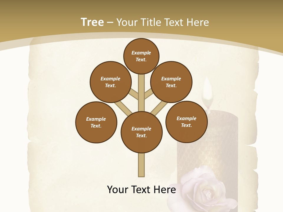 Brief Rose Trauer PowerPoint Template