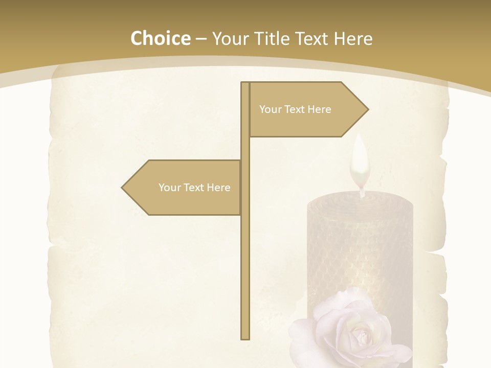 Brief Rose Trauer PowerPoint Template