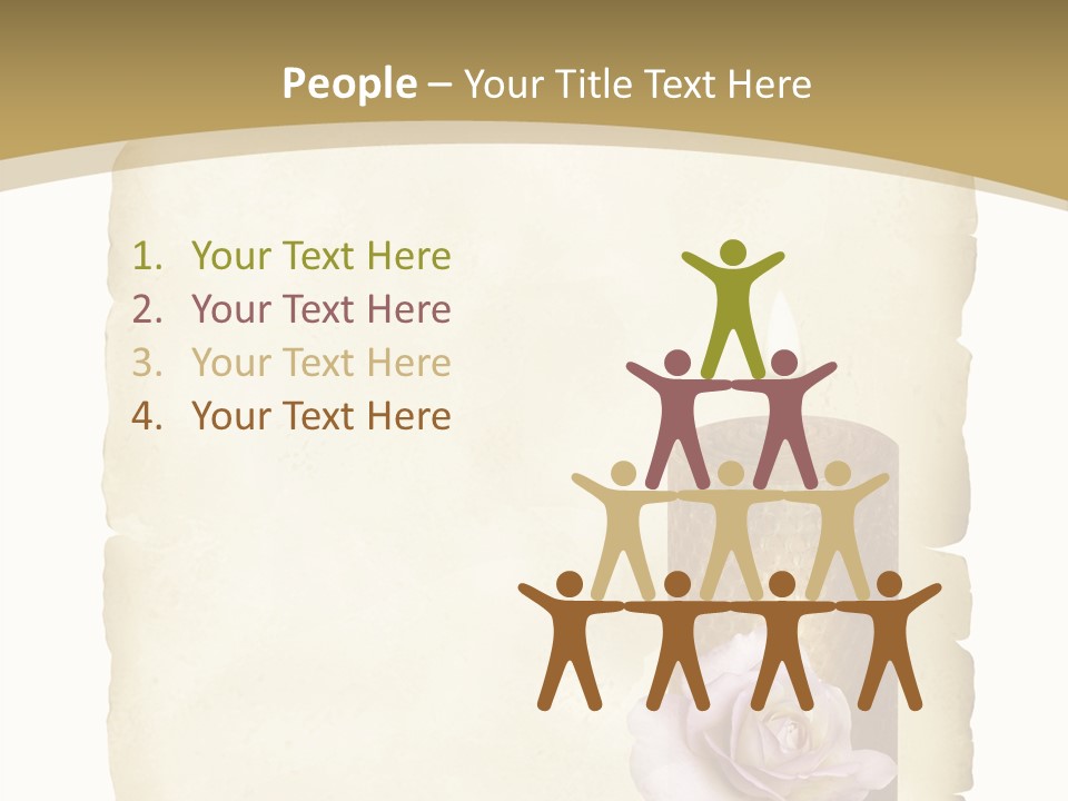 Brief Rose Trauer PowerPoint Template