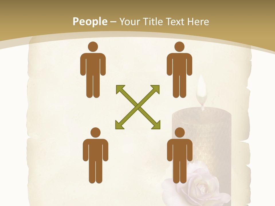 Brief Rose Trauer PowerPoint Template