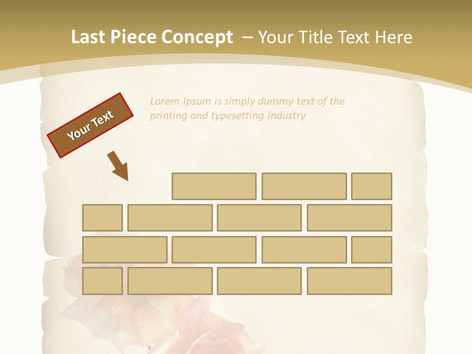 Werbung Brief Zertifikat PowerPoint Template