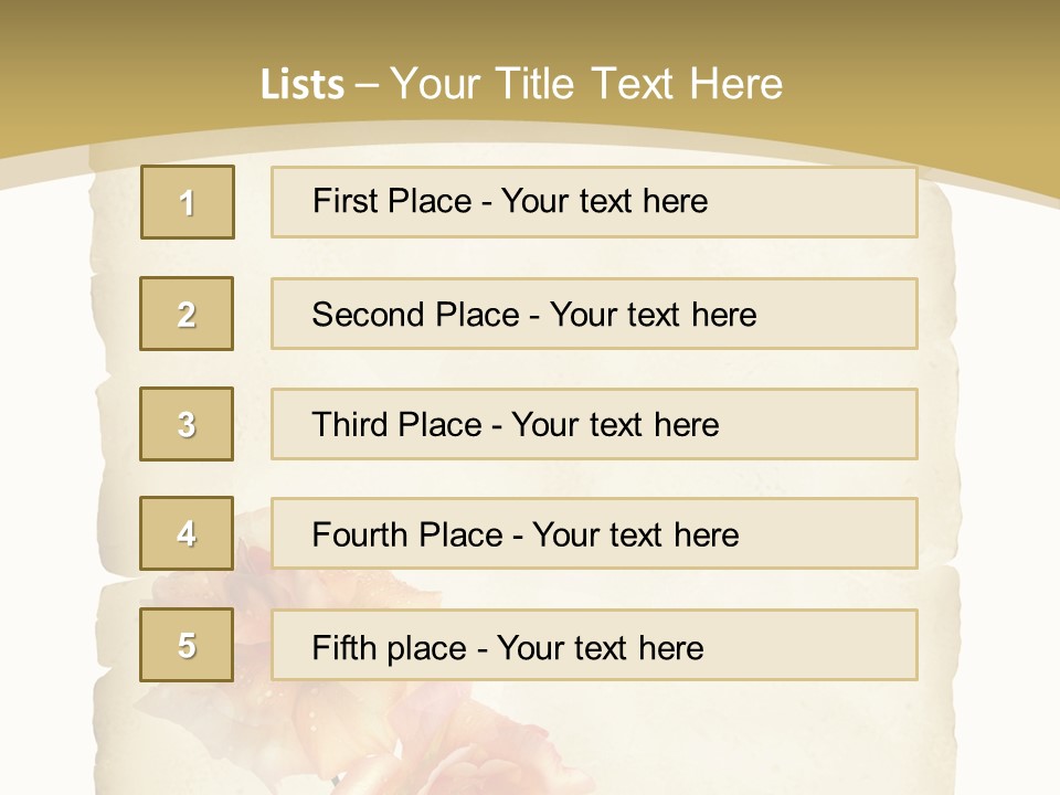 Werbung Brief Zertifikat PowerPoint Template
