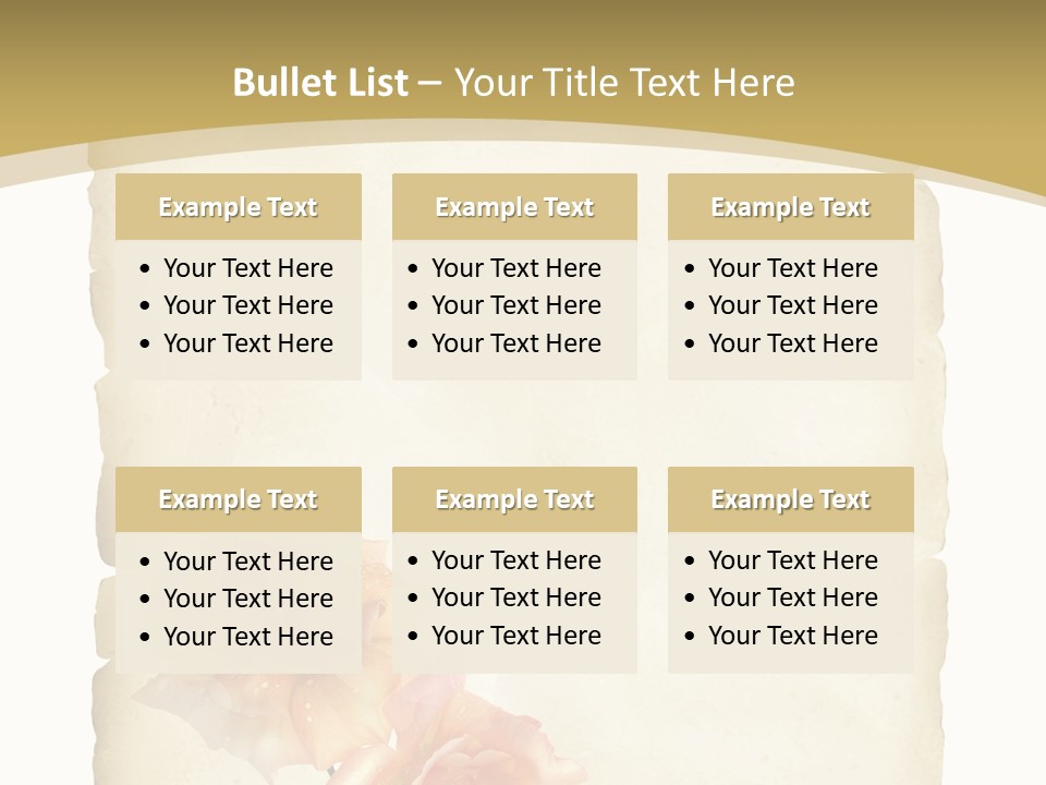 Werbung Brief Zertifikat PowerPoint Template