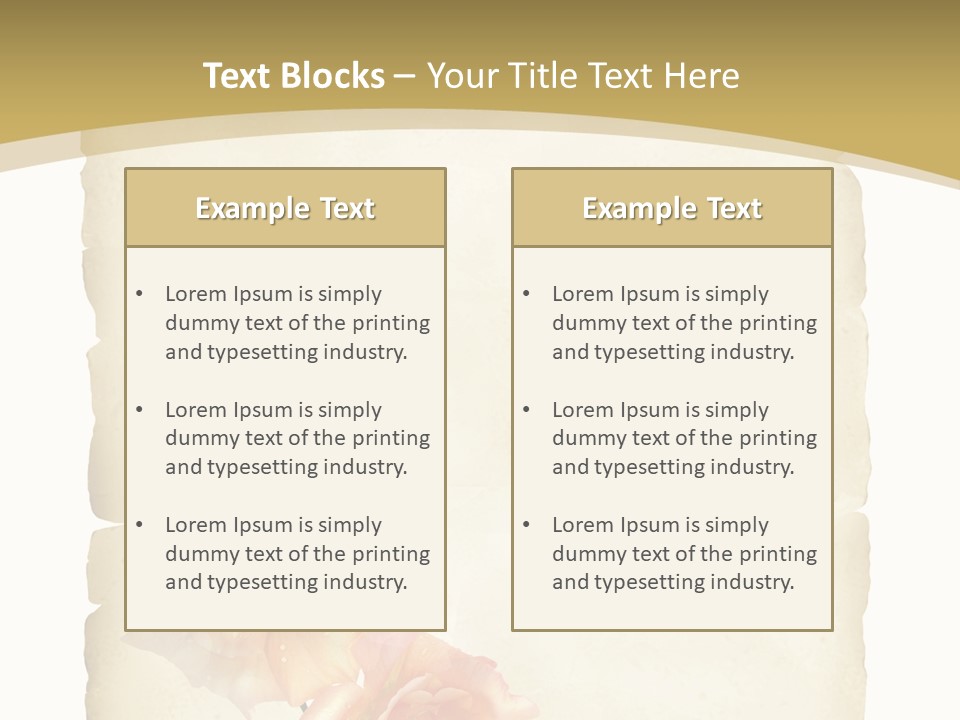 Werbung Brief Zertifikat PowerPoint Template