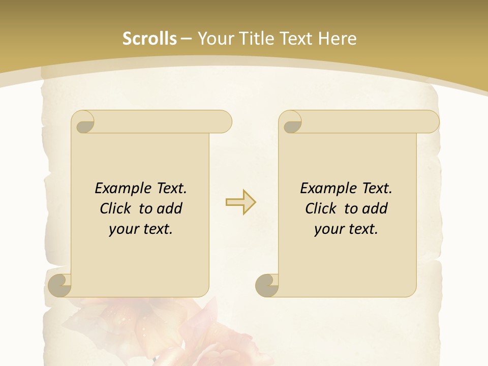 Werbung Brief Zertifikat PowerPoint Template