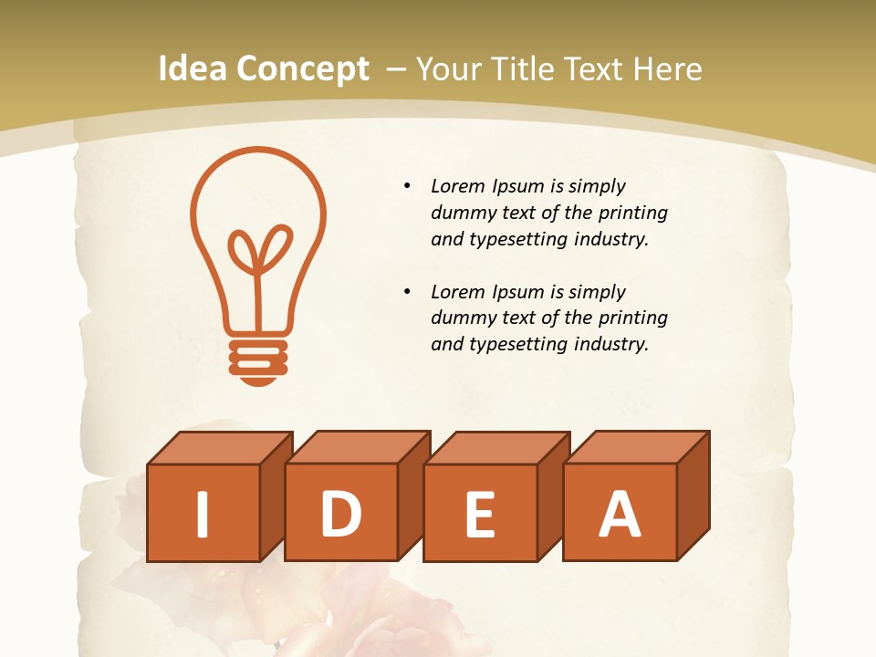 Werbung Brief Zertifikat PowerPoint Template
