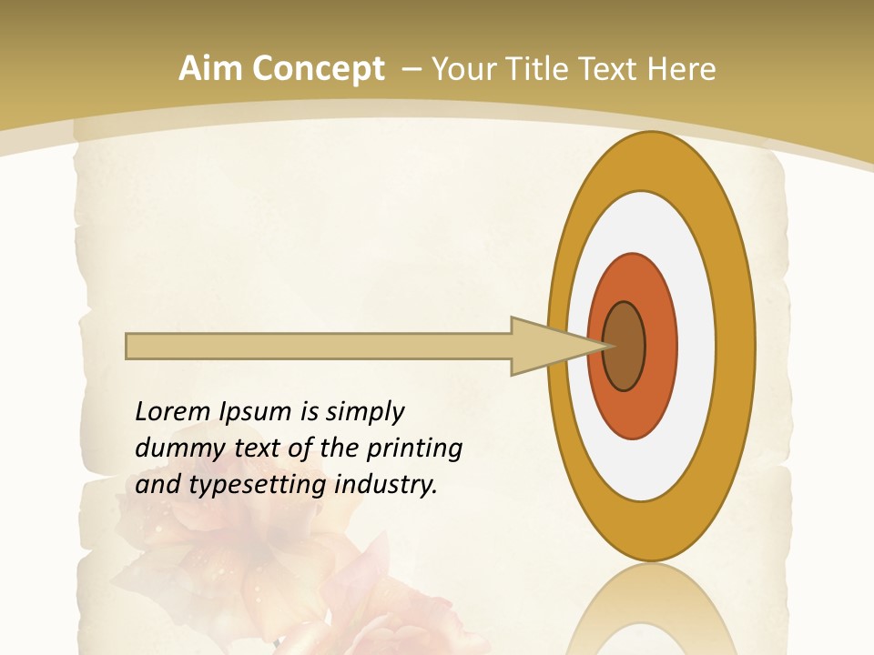 Werbung Brief Zertifikat PowerPoint Template