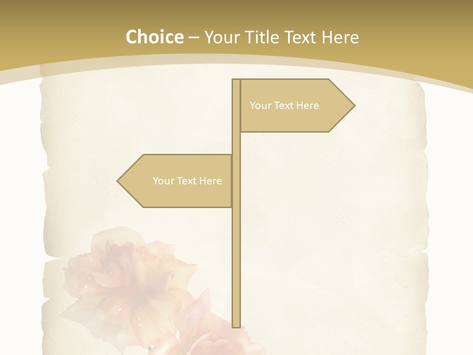 Werbung Brief Zertifikat PowerPoint Template