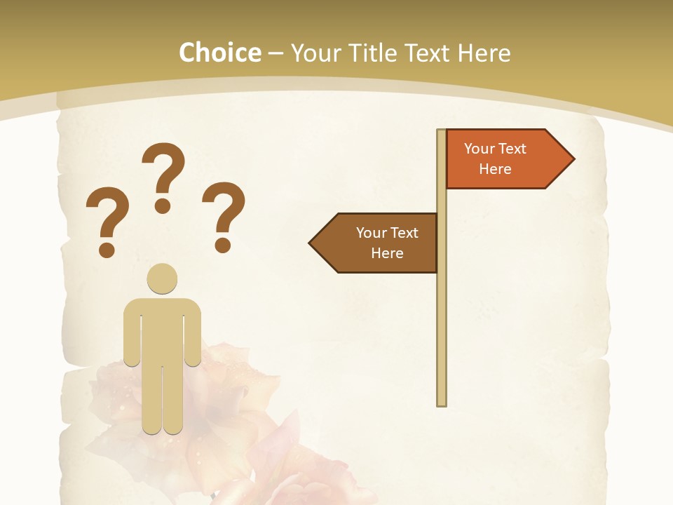 Werbung Brief Zertifikat PowerPoint Template