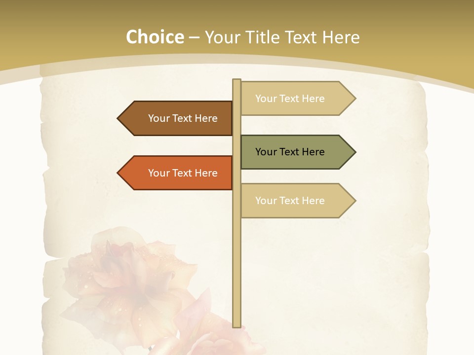 Werbung Brief Zertifikat PowerPoint Template