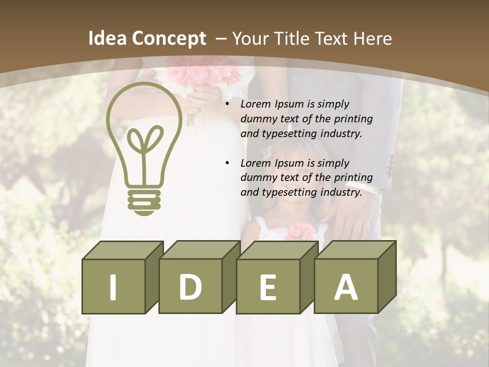 Man Four Year Old Romantic PowerPoint Template