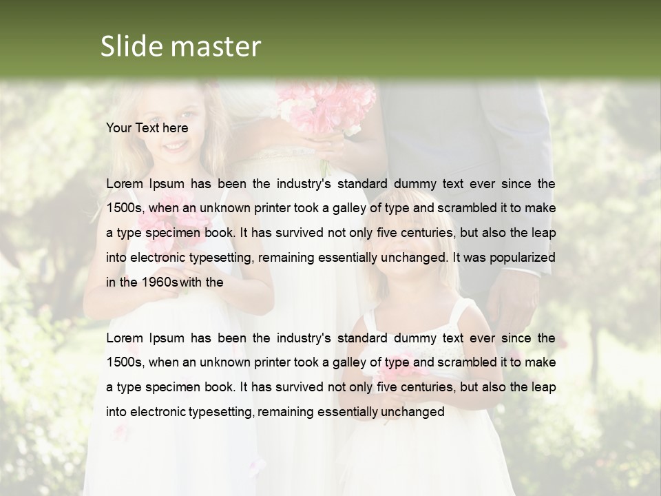 Woman Ceremony Children PowerPoint Template