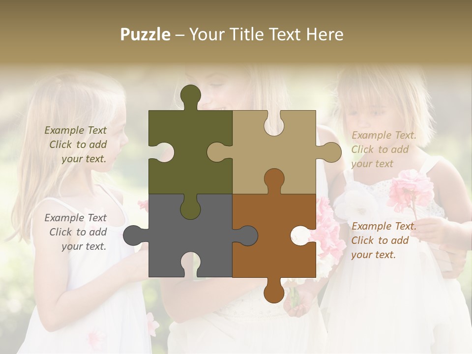 Girls Children Woman PowerPoint Template