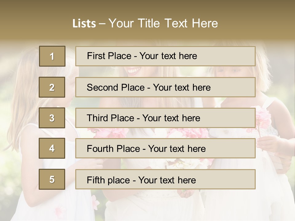 Girls Children Woman PowerPoint Template