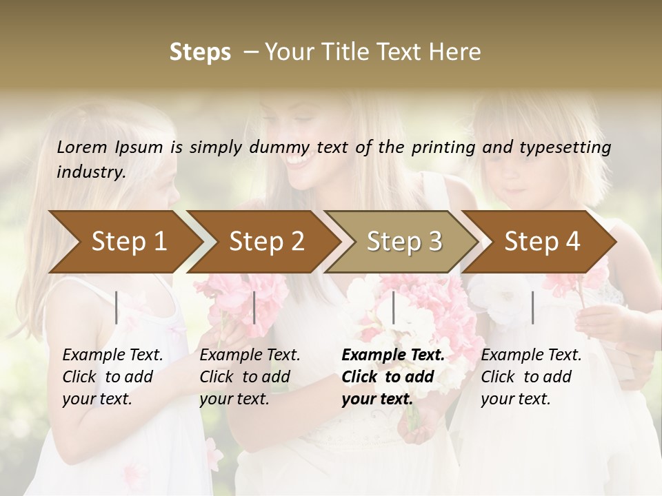 Girls Children Woman PowerPoint Template