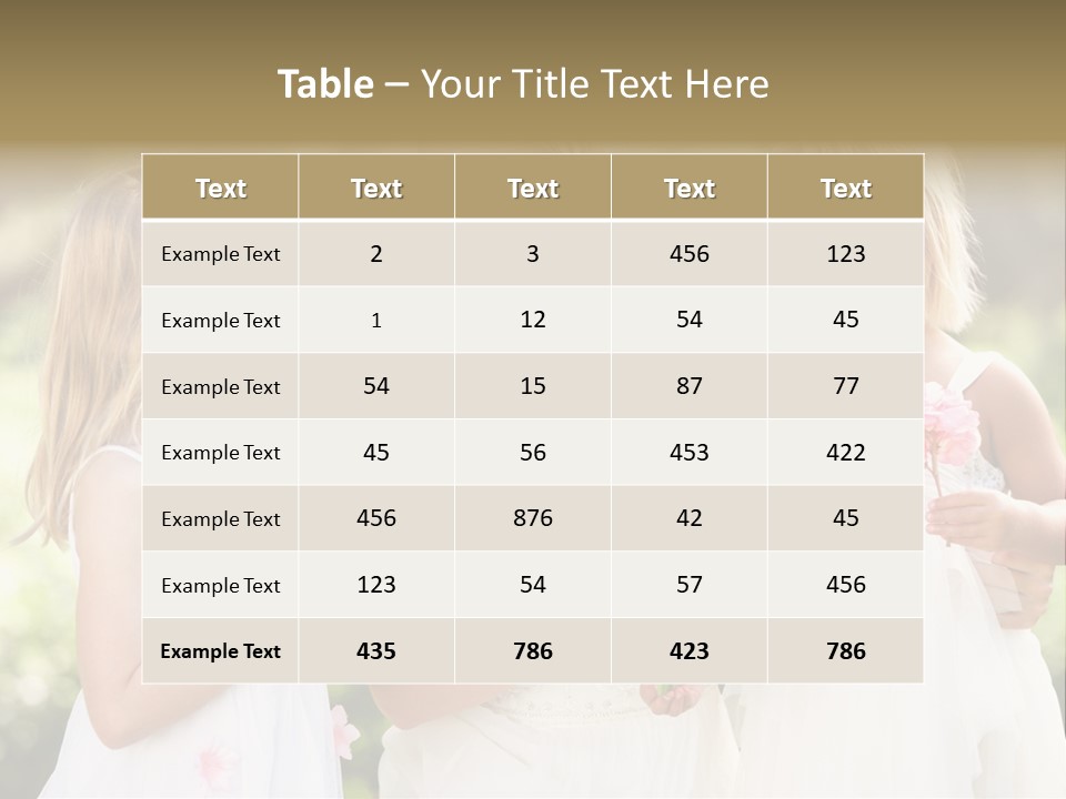 Girls Children Woman PowerPoint Template