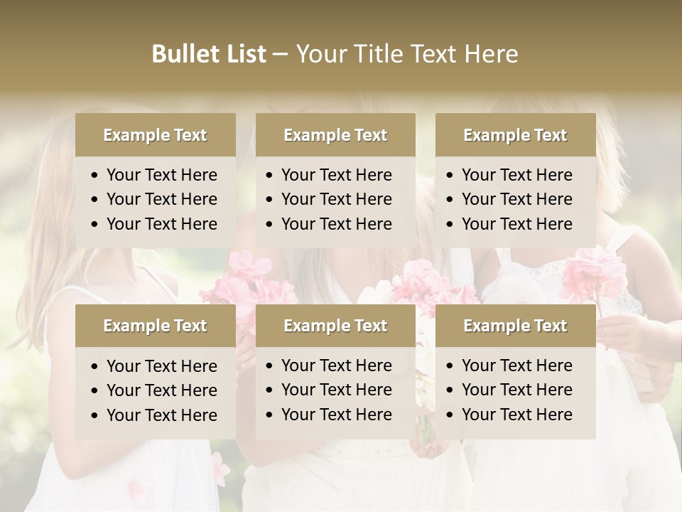 Girls Children Woman PowerPoint Template