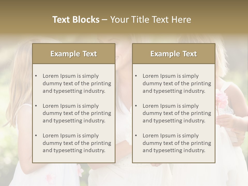 Girls Children Woman PowerPoint Template