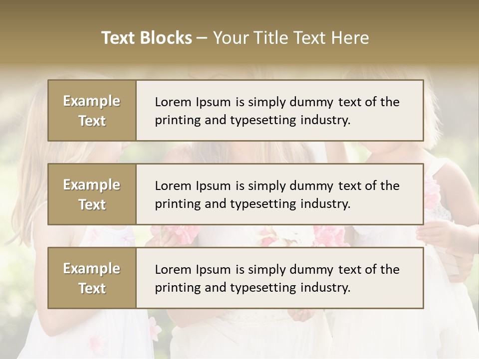 Girls Children Woman PowerPoint Template