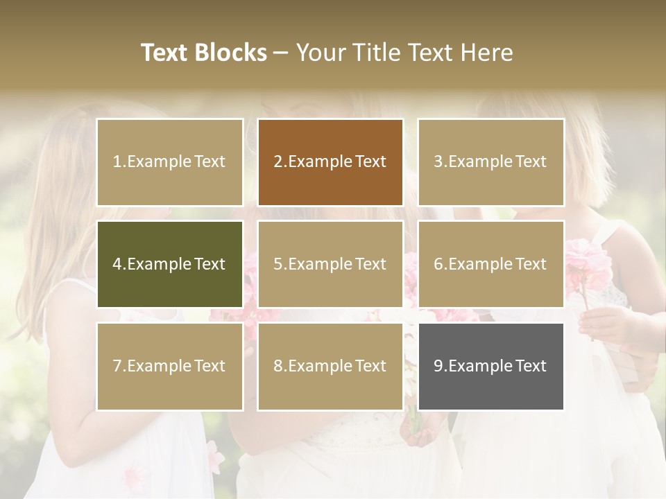 Girls Children Woman PowerPoint Template