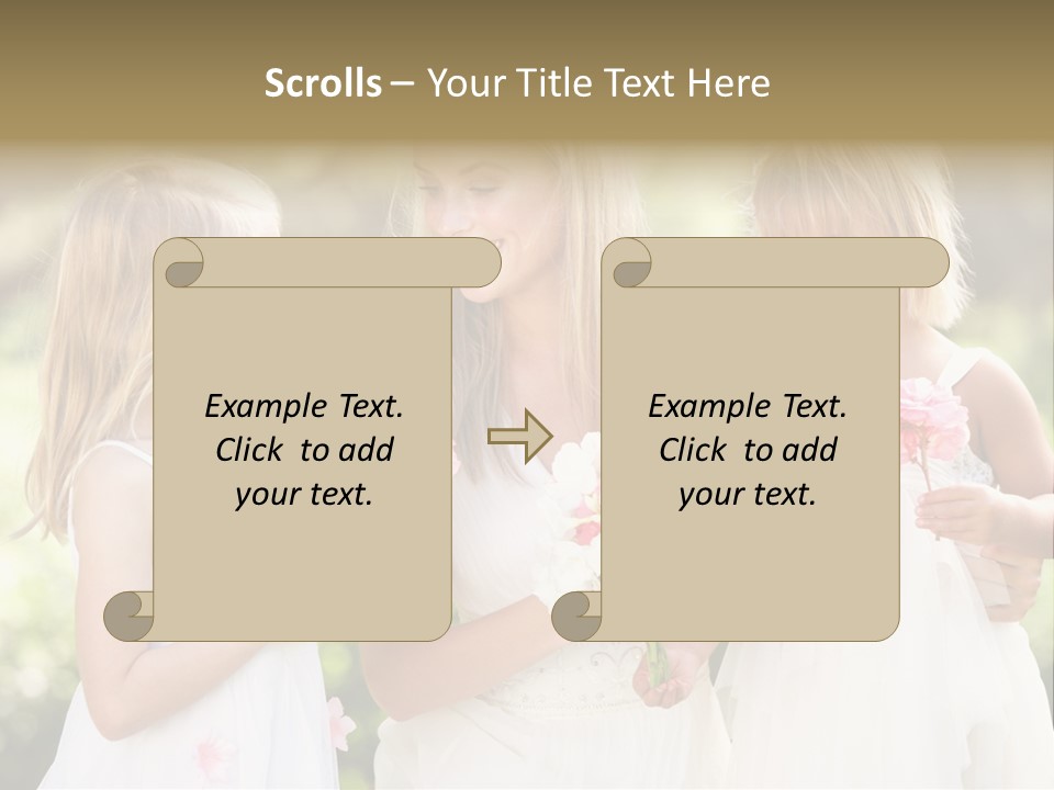 Girls Children Woman PowerPoint Template