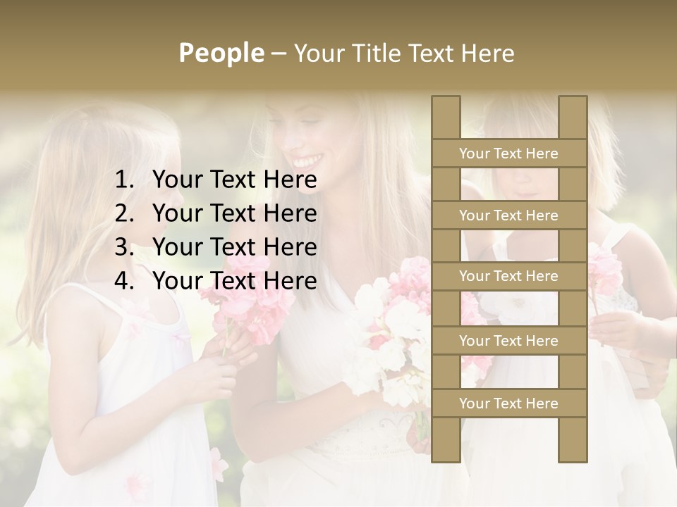 Girls Children Woman PowerPoint Template