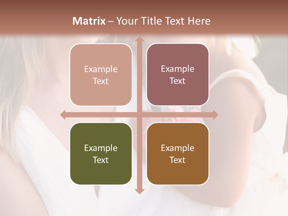 At Camera Bride Blonde PowerPoint Template