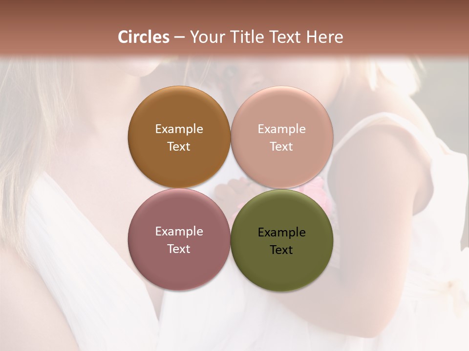 At Camera Bride Blonde PowerPoint Template