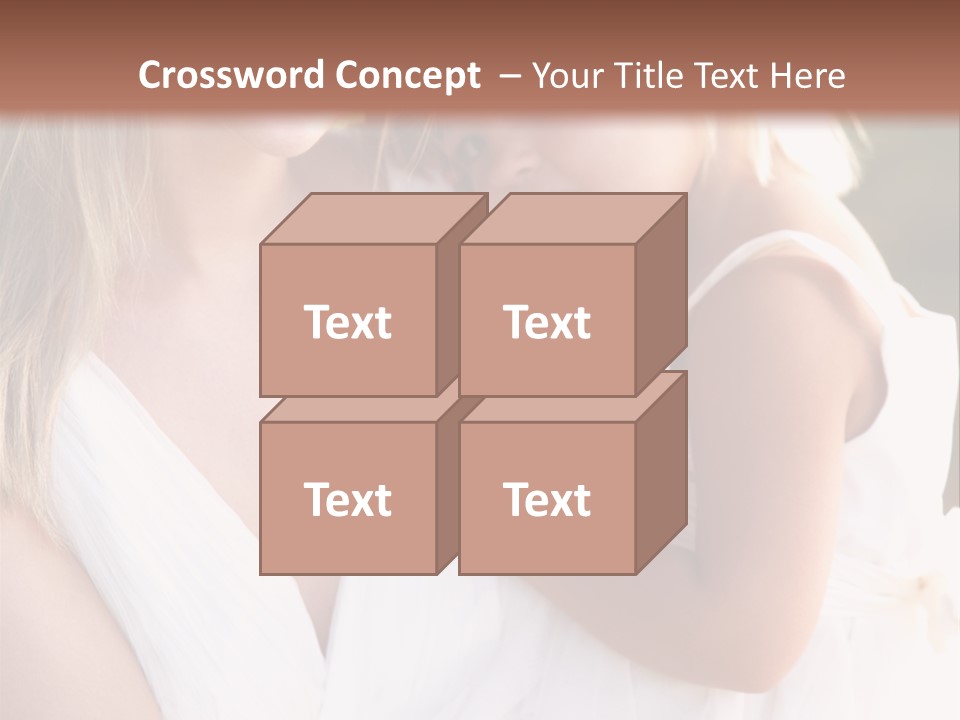 At Camera Bride Blonde PowerPoint Template