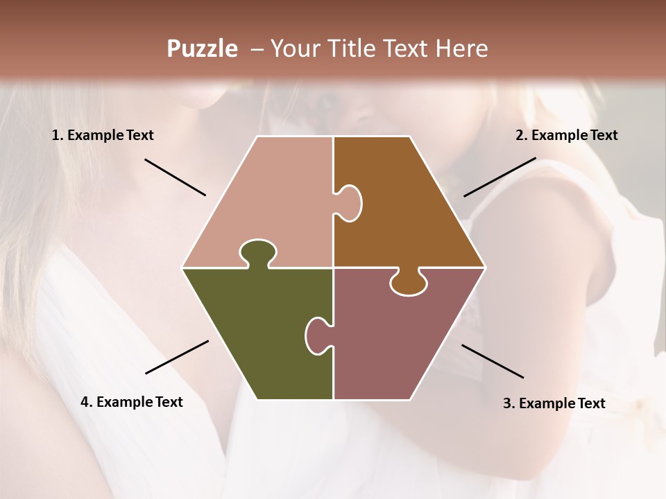 At Camera Bride Blonde PowerPoint Template