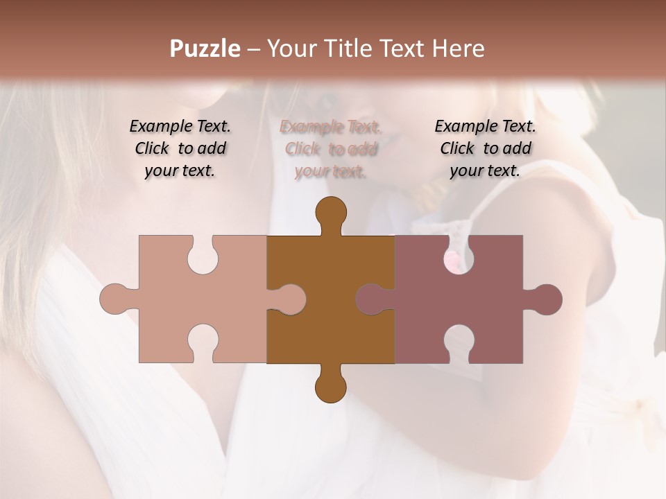 At Camera Bride Blonde PowerPoint Template