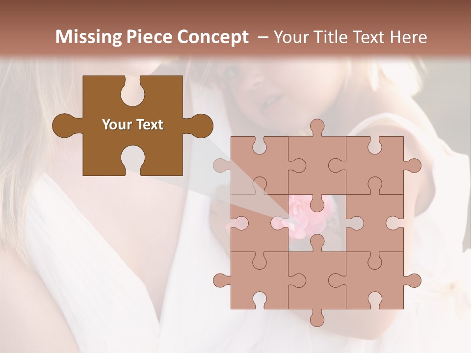 At Camera Bride Blonde PowerPoint Template