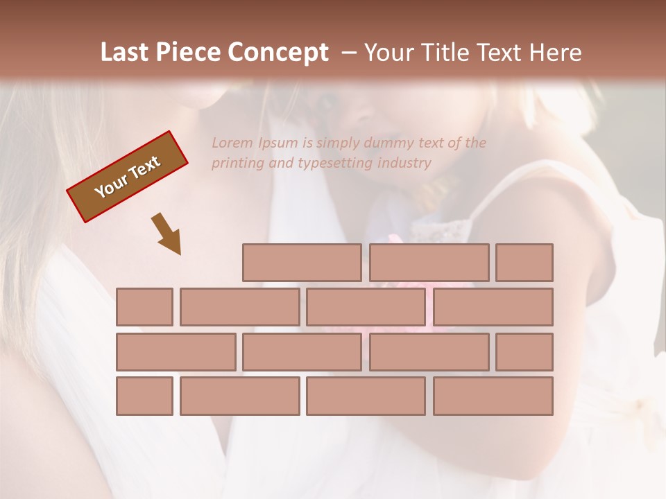 At Camera Bride Blonde PowerPoint Template