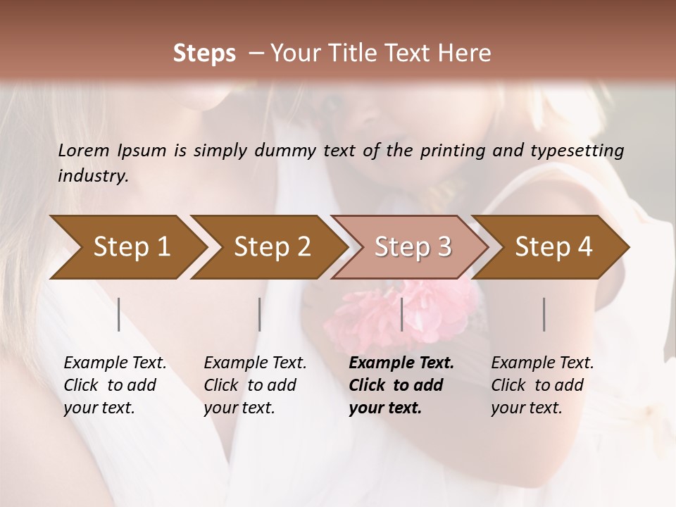 At Camera Bride Blonde PowerPoint Template