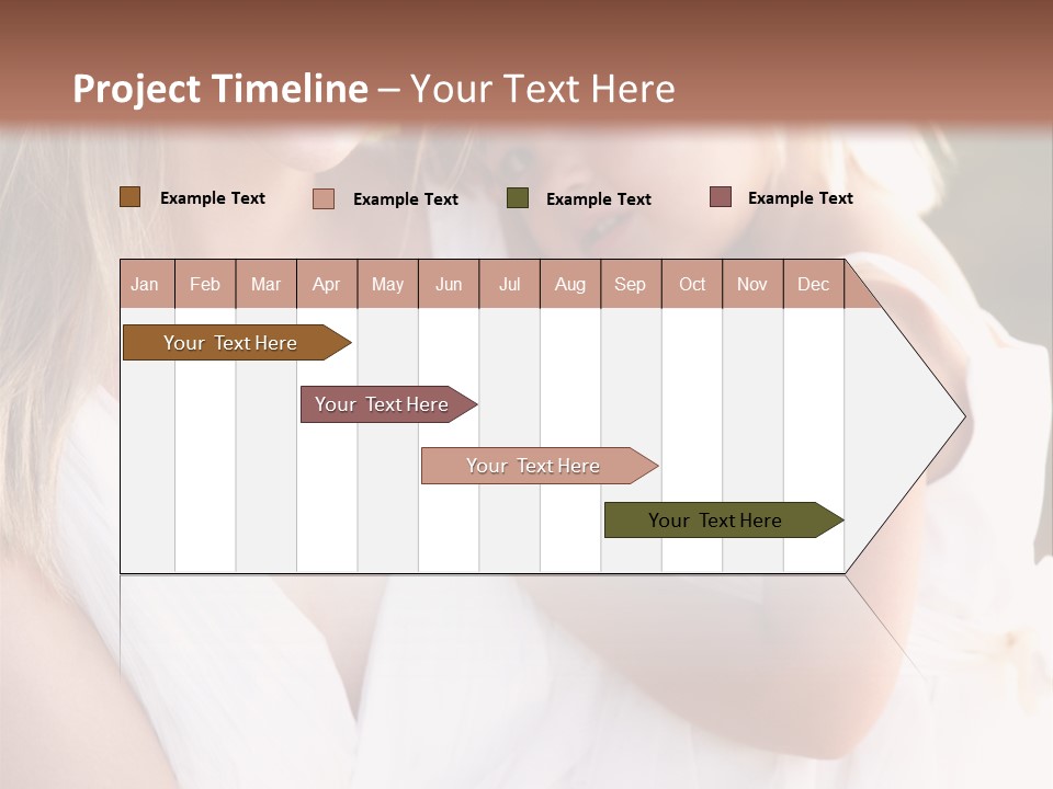 At Camera Bride Blonde PowerPoint Template