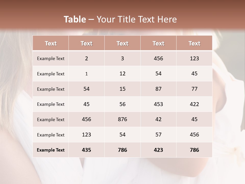 At Camera Bride Blonde PowerPoint Template