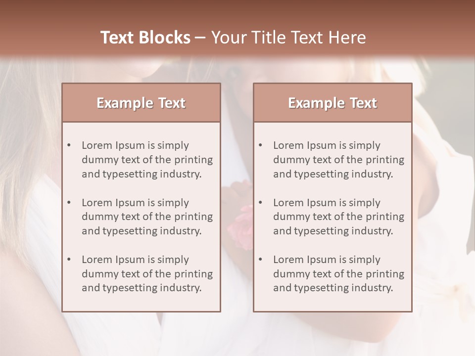 At Camera Bride Blonde PowerPoint Template