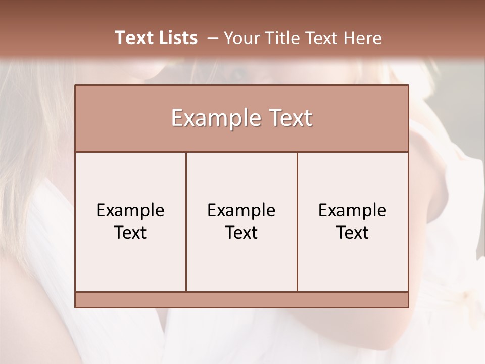 At Camera Bride Blonde PowerPoint Template