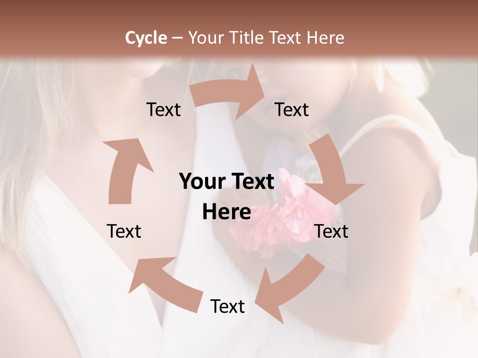 At Camera Bride Blonde PowerPoint Template